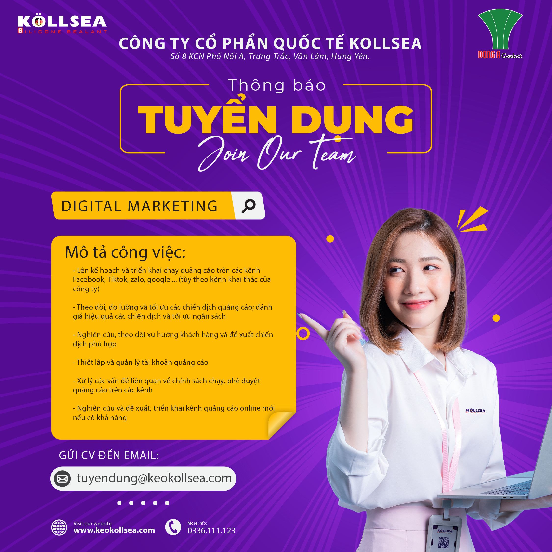 Tuyển dụng nhân viên Digital Marketing