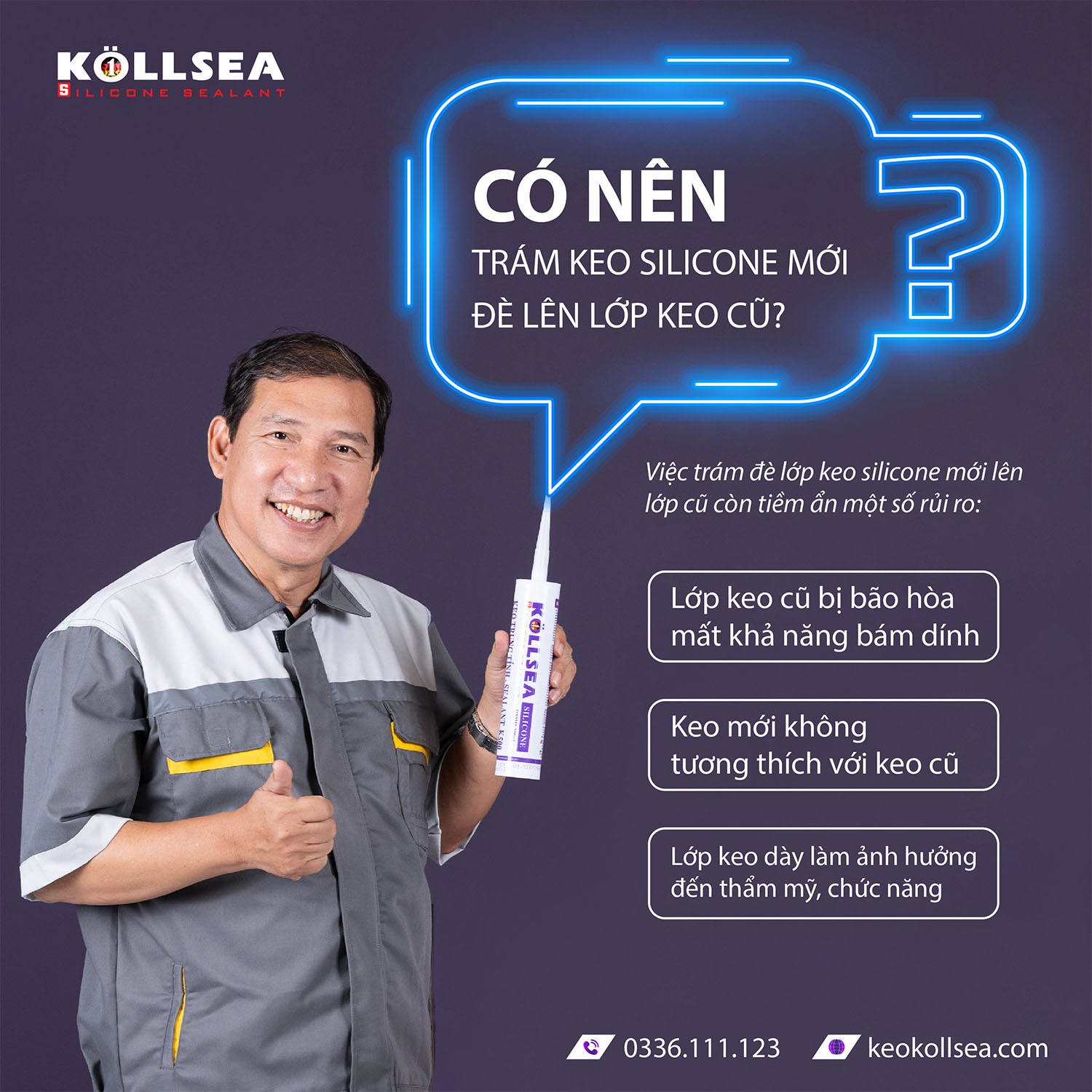 Nên hay không nên trám keo silicone mới lên lớp keo silicone cũ?