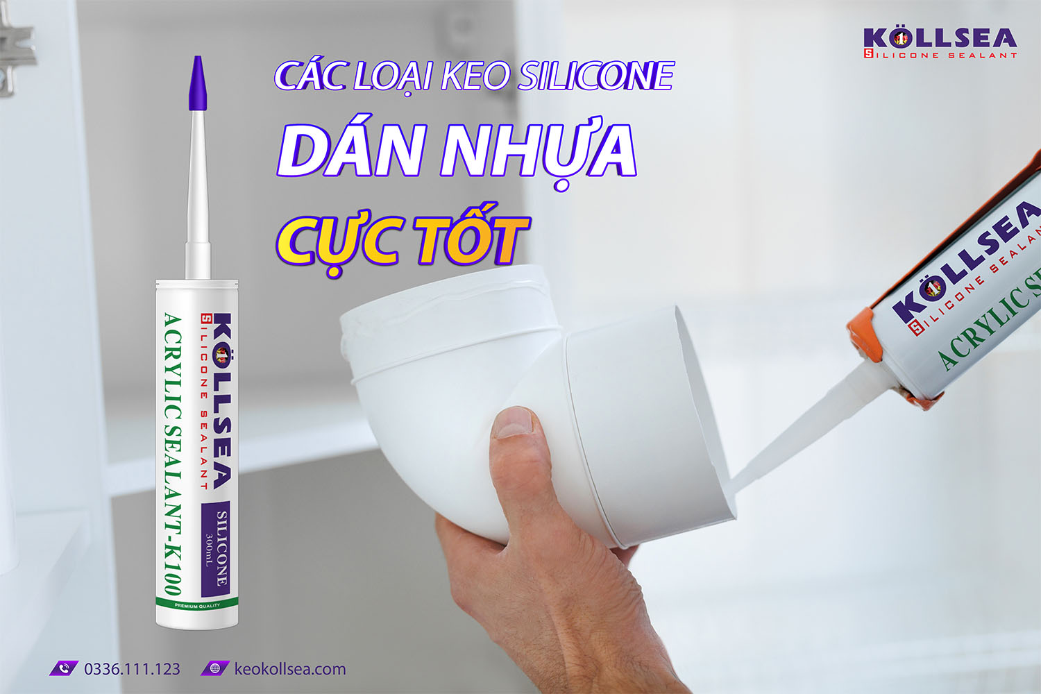 Các loại keo silicone dán nhựa cực tốt