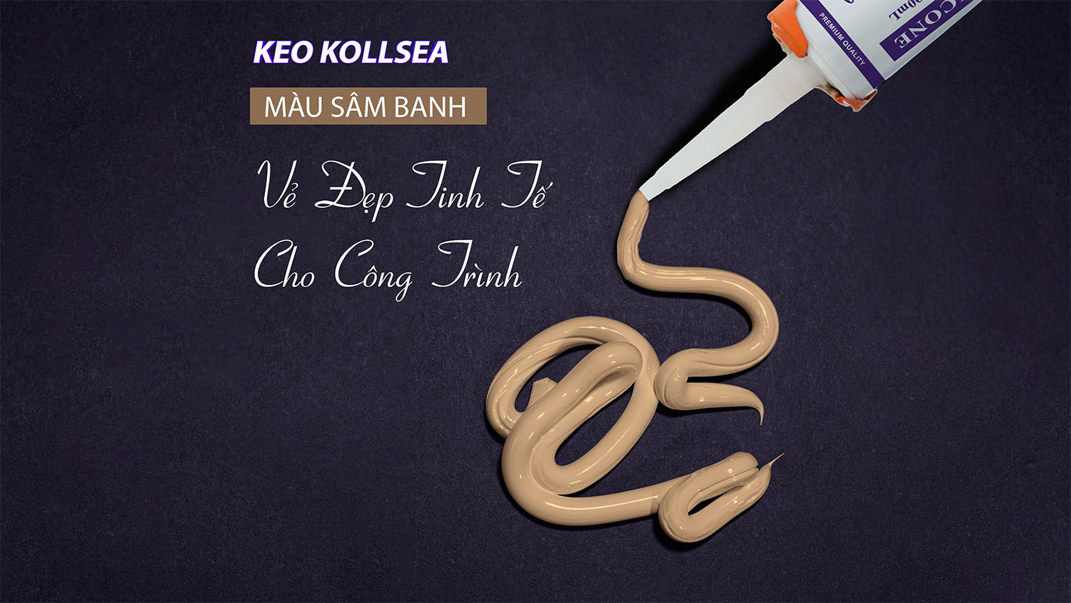 Keo Silicone Kollsea Màu Sâm Banh – Vẻ Đẹp Tinh Tế Cho Công Trình