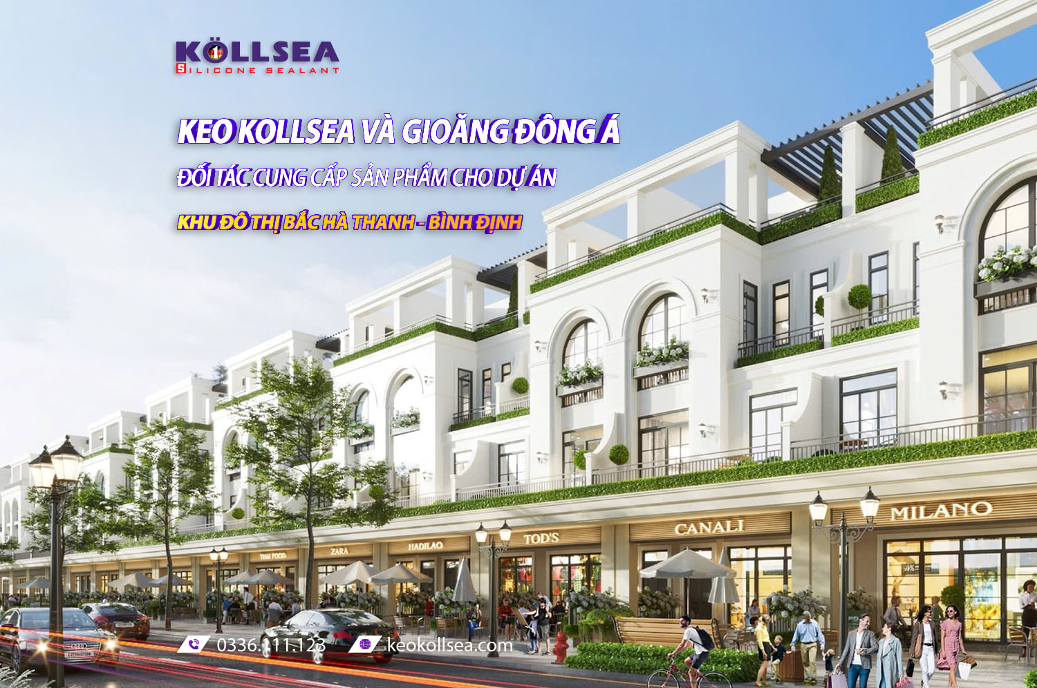 KEO KOLLSEA VÀ GIOĂNG ĐÔNG Á – ĐỐI TÁC CUNG CẤP SẢN PHẨM CHO DỰ ÁN KHU ĐÔ THỊ BẮC HÀ THANH – BÌNH ĐỊNH