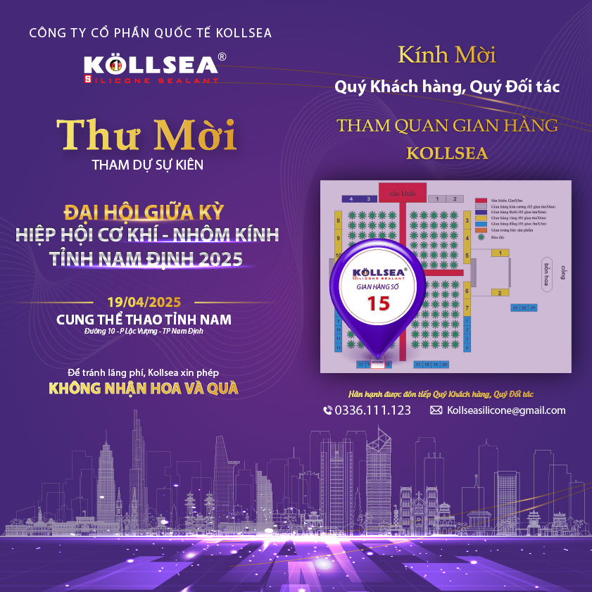 Thư mời tham dự sự kiện: Đại hội giữa kỳ Hiệp hội Cơ khí – Nhôm kính tỉnh Nam Định 2025