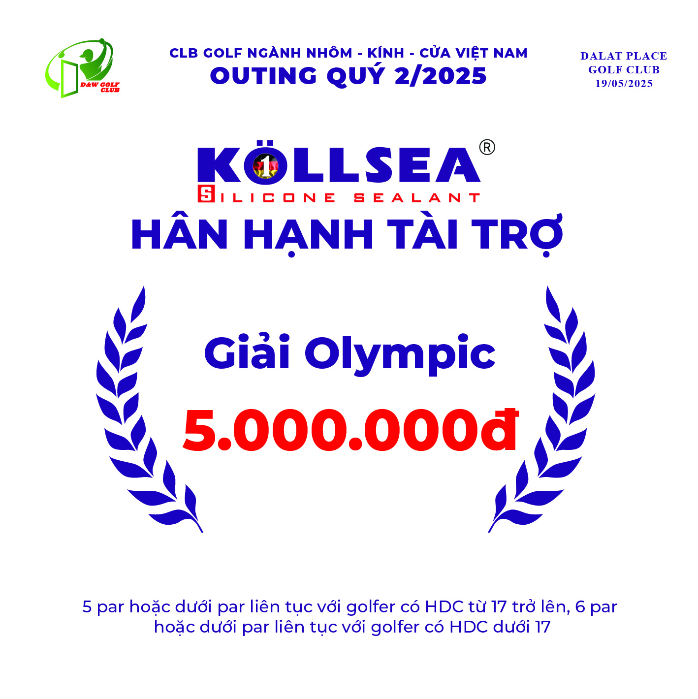 Kollsea đồng hành cùng giải Golf Outing quý 2/2025