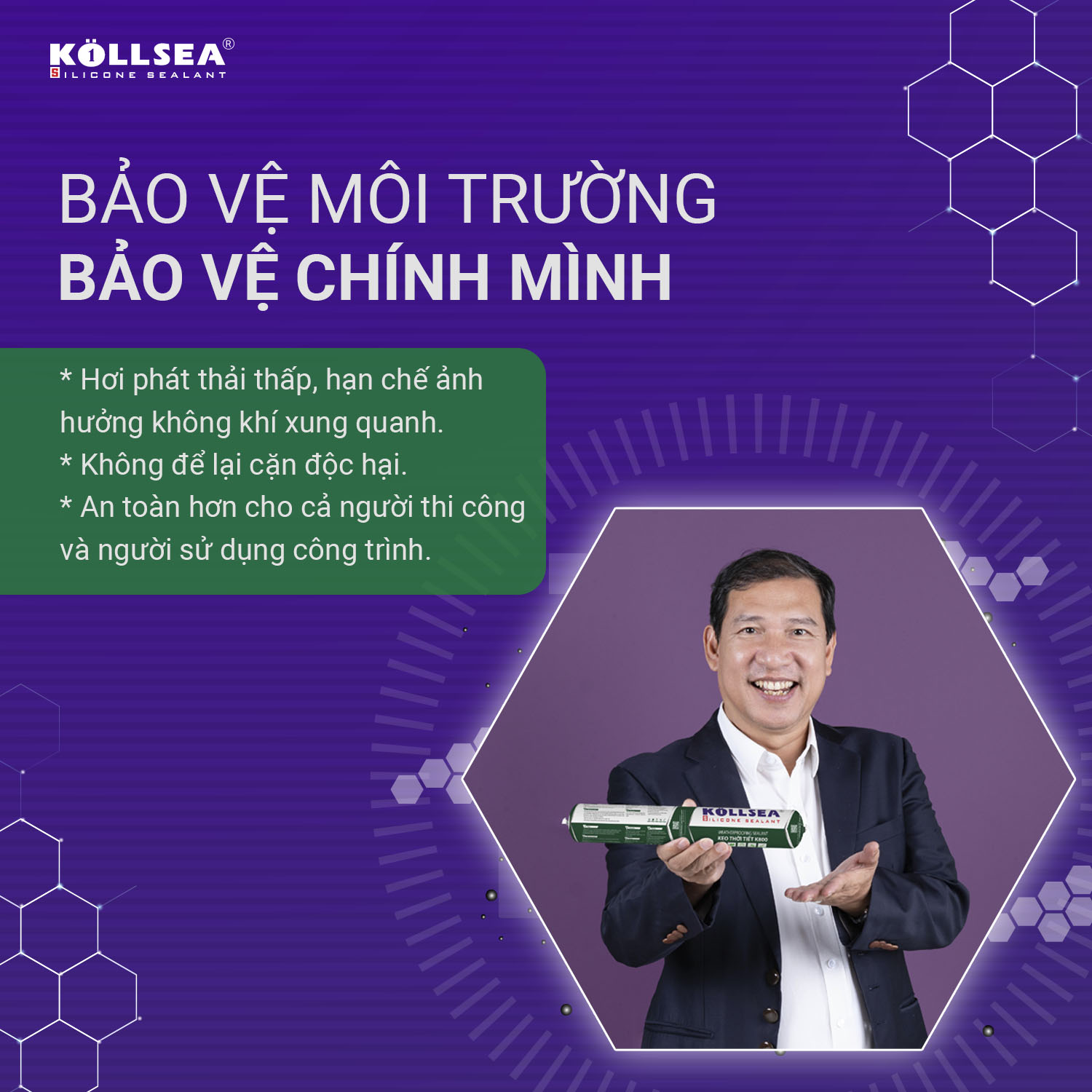 Keo thời tiết Kollsea Silicone K800: Công nghệ trung tính – Lựa chọn an toàn cho công trình và môi trường