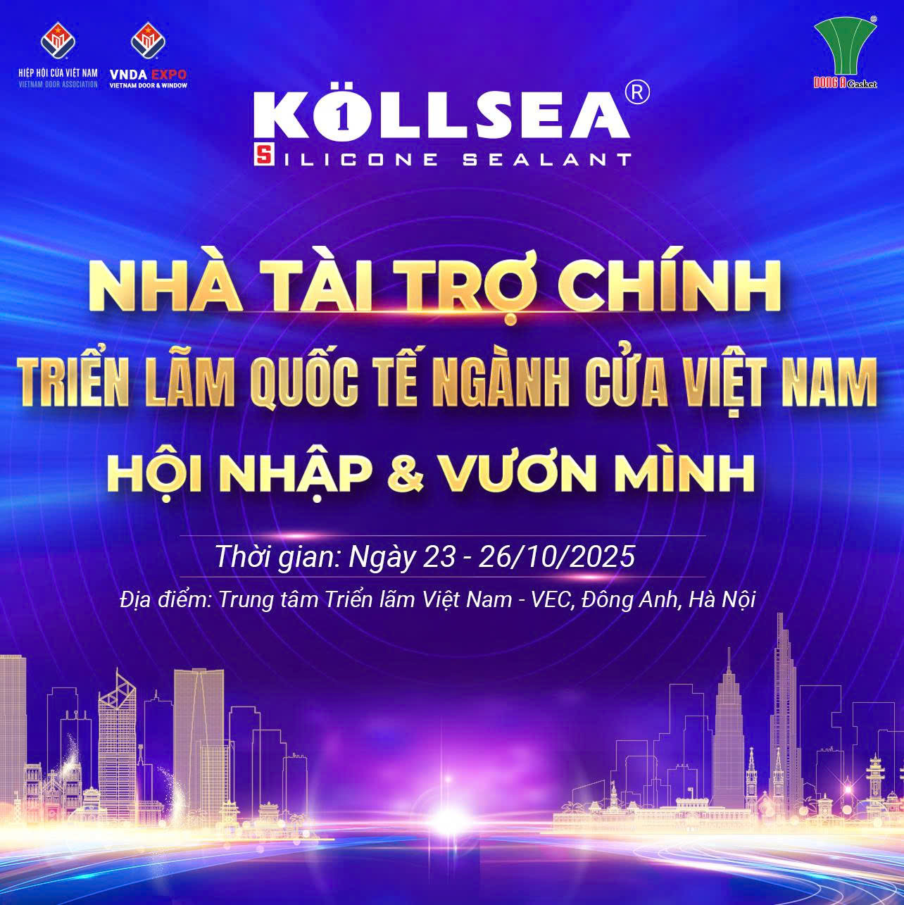 Kollsea – Nhà tài trợ chính Triển lãm Quốc tế Ngành Cửa Việt Nam 2025