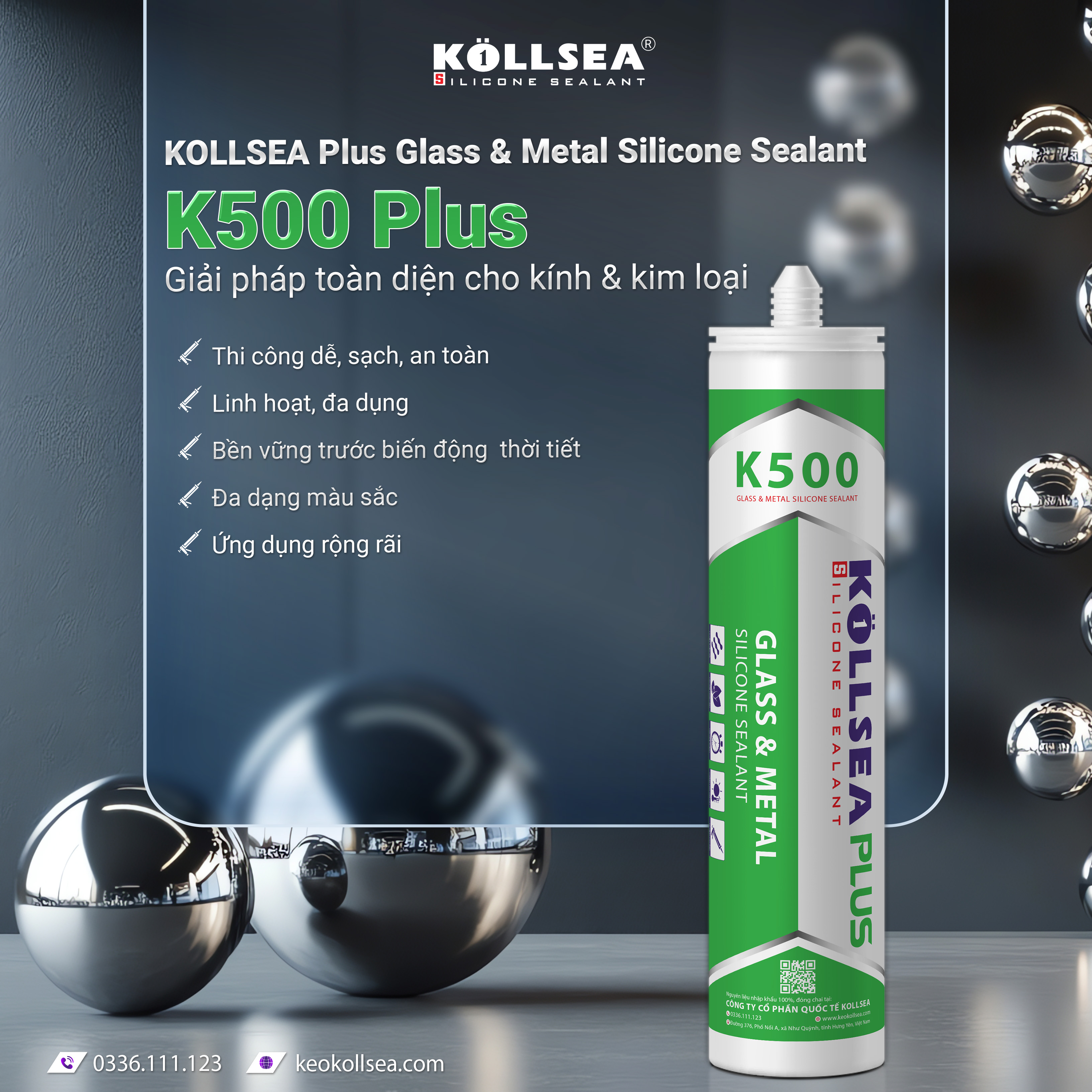 KOLLSEA K500 Plus — Giải pháp toàn diện cho kính & kim loại