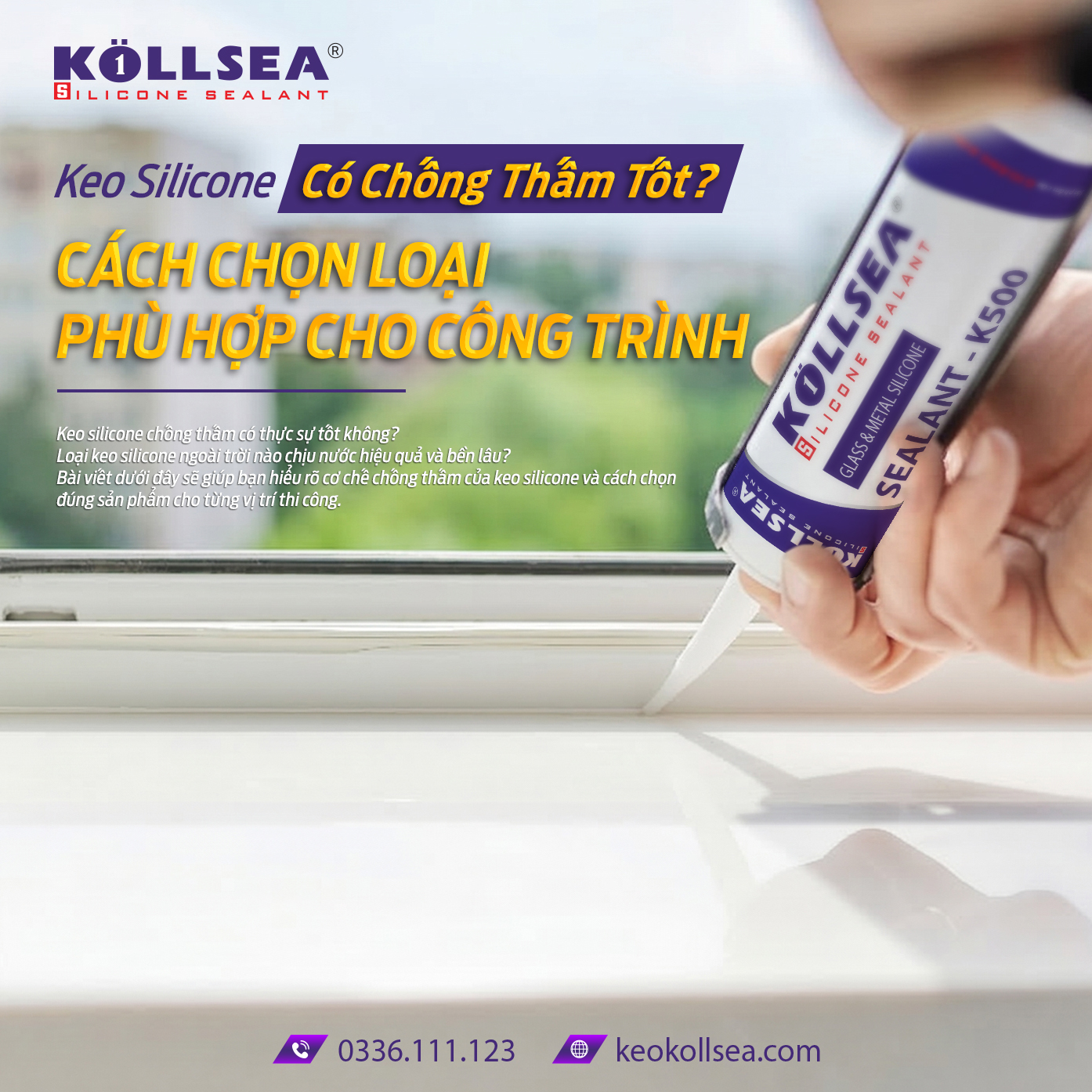 Keo Silicone Có Chống Thấm Tốt Không? Cách Chọn Loại Phù Hợp Cho Công Trình