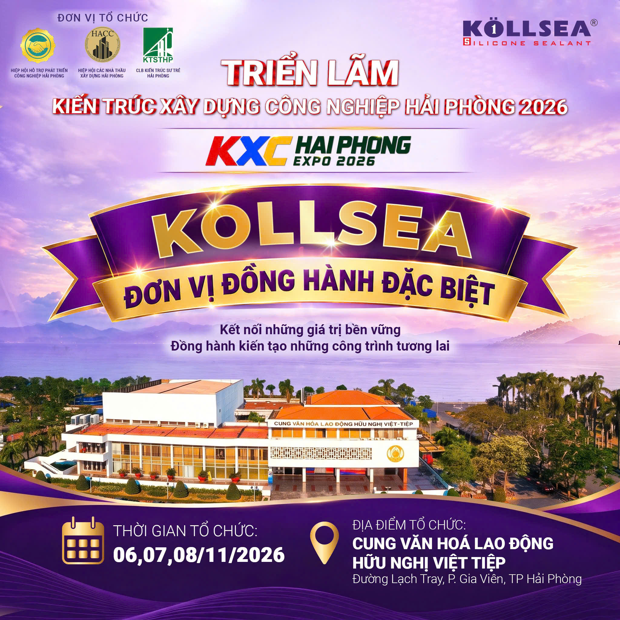 KOLLSEA SILICONE – ĐƠN VỊ ĐỒNG HÀNH ĐẶC BIỆT CỦA KXC HẢI PHÒNG EXPO 2026