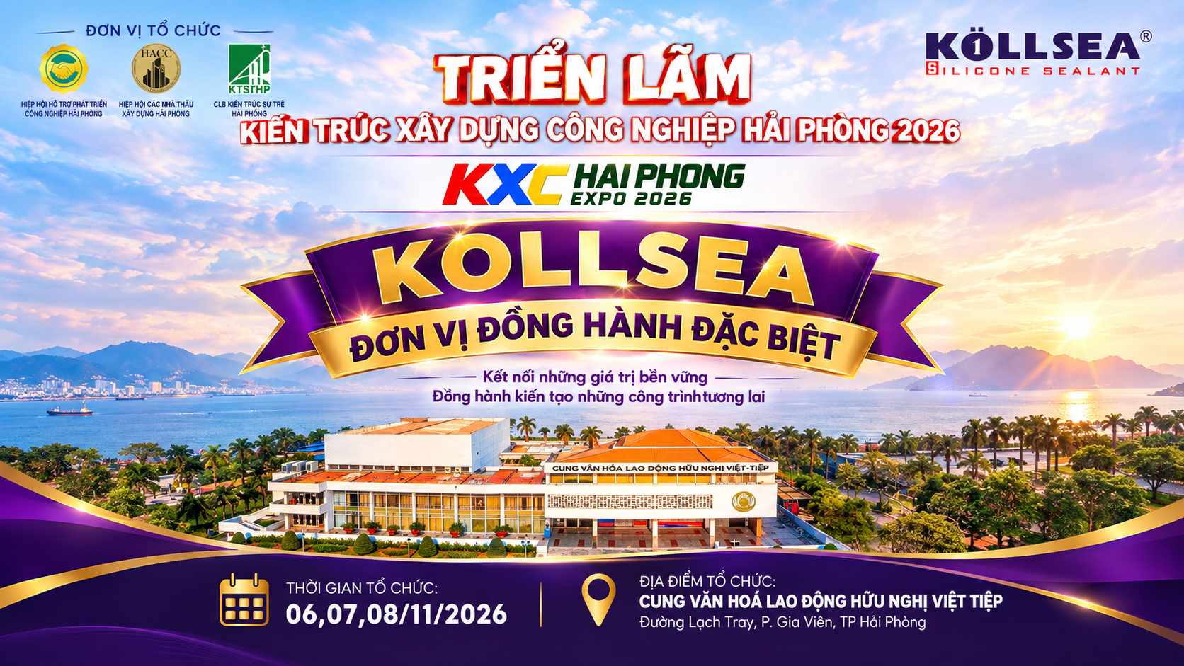 KOLLSEA SILICONE – ĐƠN VỊ ĐỒNG HÀNH ĐẶC BIỆT CỦA KXC HẢI PHÒNG EXPO 2026